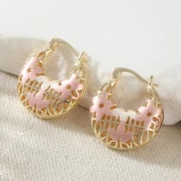 Stylish 14K Gold Plated Hoop Earrings for Women - Perfect ForWeddings, Parties, and Birthdays