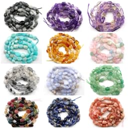 6-8mm Irregular Natural Amethyst Garnet Kunzite Labradorite Rose Quartz Chip Stone Beads For Jewelry Making Bracelets Necklace