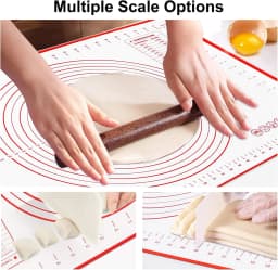 New Oversize 80/70/60cm Silicone Baking Mat Pastry Rolling Kneading Pad Kitchen Crepes Pizza Dough Non-stick Pan Pastry Mat