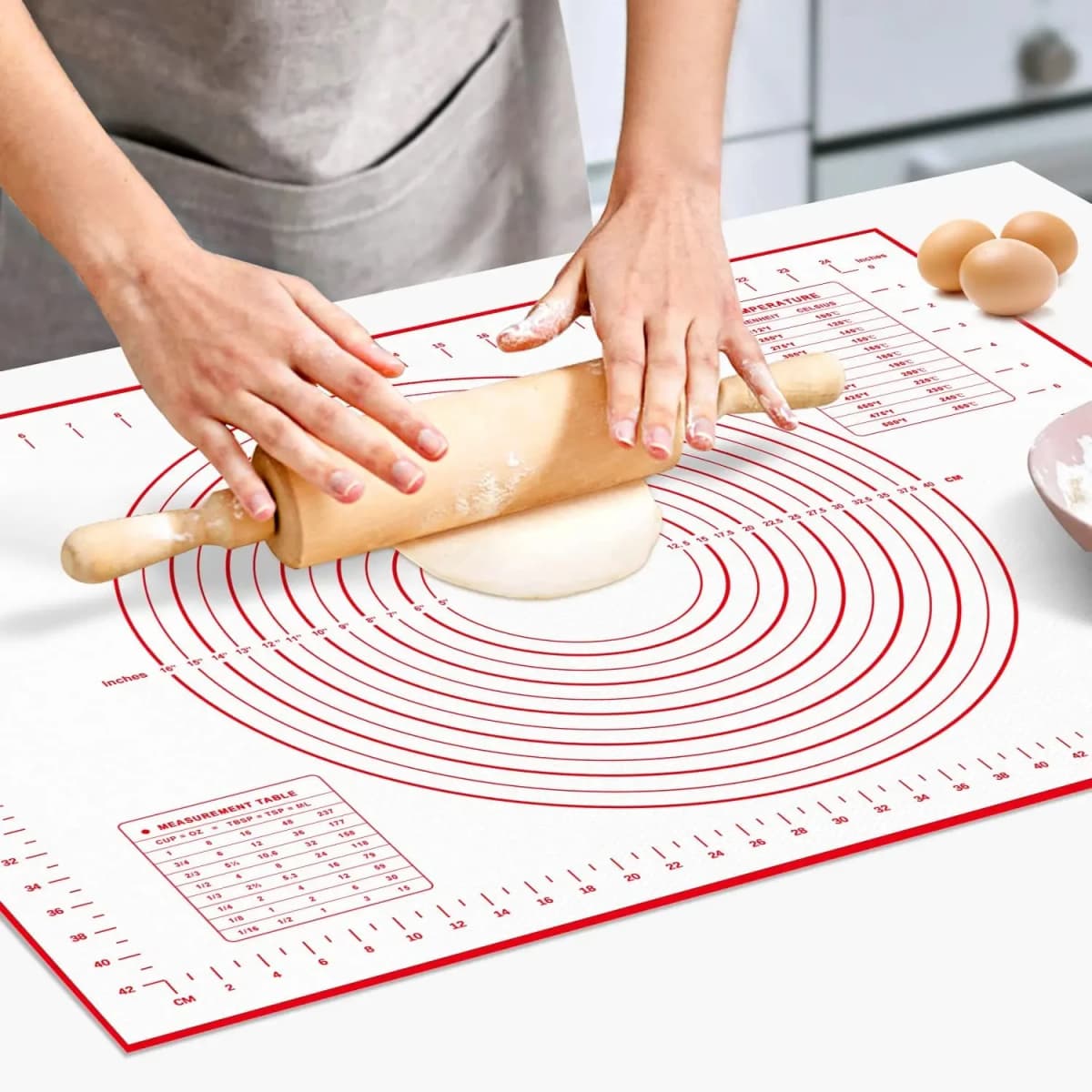 New Oversize 80/70/60cm Silicone Baking Mat Pastry Rolling Kneading Pad Kitchen Crepes Pizza Dough Non-stick Pan Pastry Mat