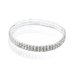 Fashion Rhinestone Tennis Anklet For Women Multi-layer Crystal Elastic Chain On Leg Female Summer Beach Ankle Bracelet Jewelry