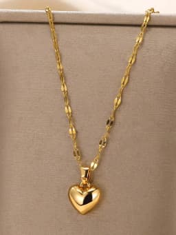 Stainless Steel Gold Beloved Charm Pendant Necklace for Women New Trend Girls Clavicle Chain Jewelry Holiday Gift