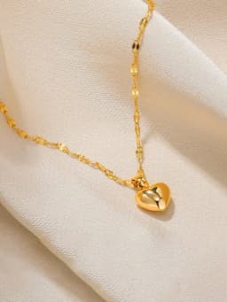 Stainless Steel Gold Beloved Charm Pendant Necklace for Women New Trend Girls Clavicle Chain Jewelry Holiday Gift