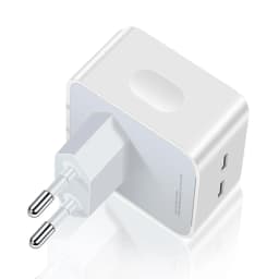 35W Dual USB C Port Fast Charger Foldable Type C Fast Wall Charger UK US Plug For iPhone 17 16 15 Pro Max 13 iPad Power Adapter