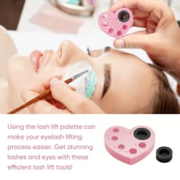 Libeauty 1 Pc Mini Silicone Palette 5 or 6 Function Tray For Lash Lift And Tint Brow Lamination Eyelashes Perm Pads Makeup Tools