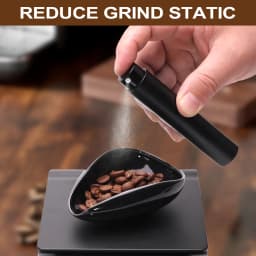 Leeseph Coffee Bean Dosing Cup and Spoon Set, Ceramic Dosing Vessel Measuring Tray Kit for Coffee or Tea, Espresso Accessories