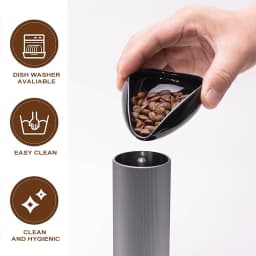 Leeseph Coffee Bean Dosing Cup and Spoon Set, Ceramic Dosing Vessel Measuring Tray Kit for Coffee or Tea, Espresso Accessories