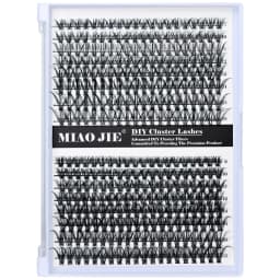 320PCS DIY Mix Clusters Kit 30D/40D Individual False Eyeashes Wispy Fluffy with Applicator Tools Self-Grafting At Home