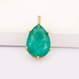 New Design Waterdrop Shape Zircon Charm Pendant DIY Necklace For Women Charm Jewelry Making Findings Supplies Accessories