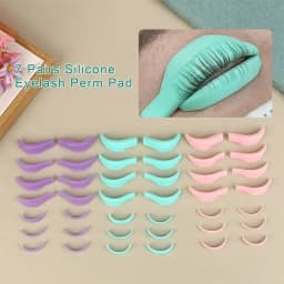 7 Pcs Silicone Eyelash Perm Rods, 3D Lash Lift Shields Pads Sticky Curler Tool, for Natural Curling Makeup Beauty Essentials