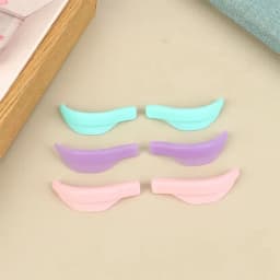 7 Pcs Silicone Eyelash Perm Rods, 3D Lash Lift Shields Pads Sticky Curler Tool, for Natural Curling Makeup Beauty Essentials