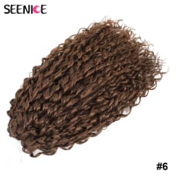 Jessica Synthetic Hair Deep Wave Twist Crochet Hair Braid Afro Curl Ombre Blonde Pink Deep Wavy Braiding Hair Extension ForWomen