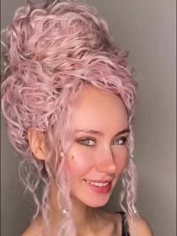 Jessica Synthetic Hair Deep Wave Twist Crochet Hair Braid Afro Curl Ombre Blonde Pink Deep Wavy Braiding Hair Extension ForWomen