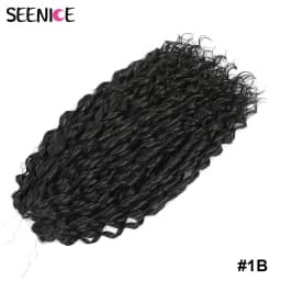 Jessica Synthetic Hair Deep Wave Twist Crochet Hair Braid Afro Curl Ombre Blonde Pink Deep Wavy Braiding Hair Extension ForWomen