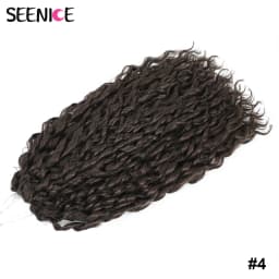 Jessica Synthetic Hair Deep Wave Twist Crochet Hair Braid Afro Curl Ombre Blonde Pink Deep Wavy Braiding Hair Extension ForWomen