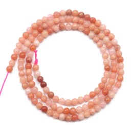2/3/4mm Natural Stone Waist Beads Rose Quartz Amethysts Agates Turquoises Tiny Loose Beads For Jewelry Making DIY Earrings
