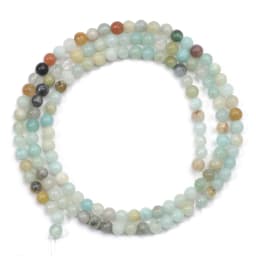 2/3/4mm Natural Stone Waist Beads Rose Quartz Amethysts Agates Turquoises Tiny Loose Beads For Jewelry Making DIY Earrings
