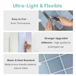 1/10pcs 3D Decorative Tile Stickers, Self-adhesive 3D Wall Stickers for Kitchen and Bathroom, Water Mold Resistant, 30x30cm