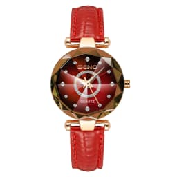 SENO Ocean Star Women Crystal Watch 2025 Top Brand Luxury Rose Gold Women Bracelet Watch For Ladies Wrist Watch Relogio Feminino