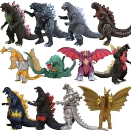 2024 New Godzilla VS King Kong Action Anime Figurie Large Godzilla King Ghidorah Soft Glue Monster Doll Model Ornaments Toys