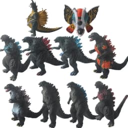 2024 New Godzilla VS King Kong Action Anime Figurie Large Godzilla King Ghidorah Soft Glue Monster Doll Model Ornaments Toys
