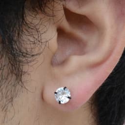 1Pair Classic Flat Back Screw Studs Stainless Steel Small Tiny Crystal Studs Earrings Women Men Piercing 4 Prong Tragus Earrings