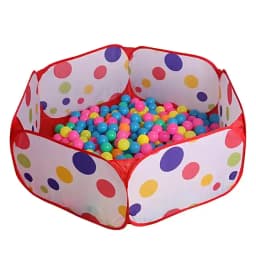Children's Ocean Ball Pool with Basketball Hoop Play Tent Playhouse with Basketball Hoop for Boys Girls Kids (Excluding Ball)