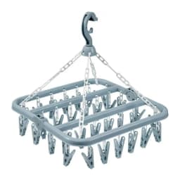 1PC Clothes Drying Hanger with 32 Clips Socks Underwear Drying Folding Laundry Hanging Rack