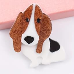 New Acrylic Dog Brooch Cute Cartoon Animal Pins Fashion Women Jewelry Accessories