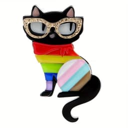 New Acrylic Dog Brooch Cute Cartoon Animal Pins Fashion Women Jewelry Accessories