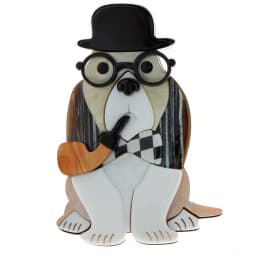 New Acrylic Dog Brooch Cute Cartoon Animal Pins Fashion Women Jewelry Accessories