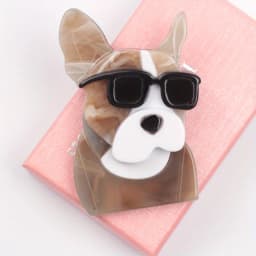New Acrylic Dog Brooch Cute Cartoon Animal Pins Fashion Women Jewelry Accessories