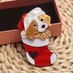 New Acrylic Dog Brooch Cute Cartoon Animal Pins Fashion Women Jewelry Accessories