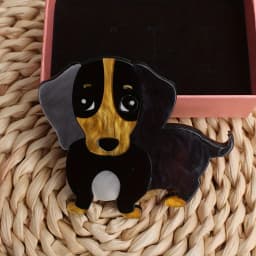 New Acrylic Dog Brooch Cute Cartoon Animal Pins Fashion Women Jewelry Accessories