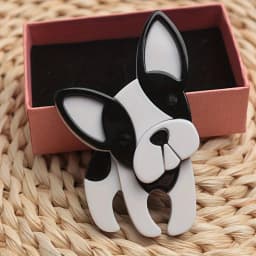 New Acrylic Dog Brooch Cute Cartoon Animal Pins Fashion Women Jewelry Accessories