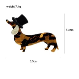 New Acrylic Dog Brooch Cute Cartoon Animal Pins Fashion Women Jewelry Accessories