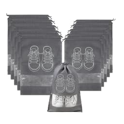 5pcs/set Shoe Storage Bag With Thickened Non-woven Fabric Strap Mouth Large Capacity Travel Waterproof Shoe Bag Moistureproof
