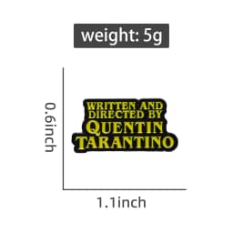 Quentin Tarantino Revenge Movie Enamel Pin Film Peripheral Products Brooch Awesome Present Lapel Backpack Badge For Fans Friends