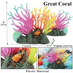 Oenux Ocean Animals Model Coral Jellyfish Ammonite Anemone Sea Scorpion Action Figures Mini Home Decoration Kids Education Toy