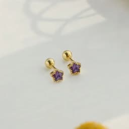 New Fashion Cute Minimalist Heart Stud Earrings Shiny Colorful Crystal Screw-back Tiny Ear Stud Accessory Small Earring Jewelry