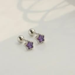 New Fashion Cute Minimalist Heart Stud Earrings Shiny Colorful Crystal Screw-back Tiny Ear Stud Accessory Small Earring Jewelry