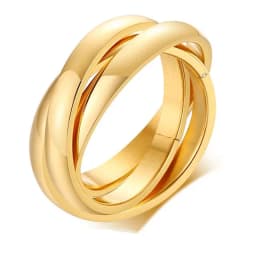 Classic 3 Finger Ring For Women Fashion Stainless Steel 3 Pieces/Set Ring Engagement Wedding Lady Finger Jewelry Wholesale