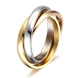 Classic 3 Finger Ring For Women Fashion Stainless Steel 3 Pieces/Set Ring Engagement Wedding Lady Finger Jewelry Wholesale