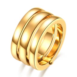 Classic 3 Finger Ring For Women Fashion Stainless Steel 3 Pieces/Set Ring Engagement Wedding Lady Finger Jewelry Wholesale