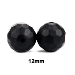 Lofca 40pcs 12/15mm Silicone Beads Polyhedron Bpa Free For Jewelry Making DIY Keychain Necklace Jewelry Accessories