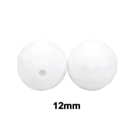Lofca 40pcs 12/15mm Silicone Beads Polyhedron Bpa Free For Jewelry Making DIY Keychain Necklace Jewelry Accessories