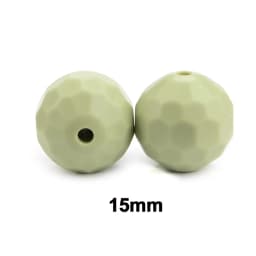 Lofca 40pcs 12/15mm Silicone Beads Polyhedron Bpa Free For Jewelry Making DIY Keychain Necklace Jewelry Accessories