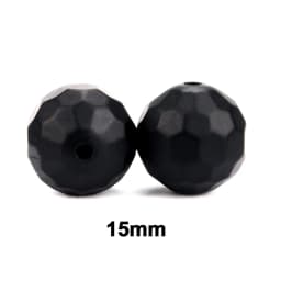 Lofca 40pcs 12/15mm Silicone Beads Polyhedron Bpa Free For Jewelry Making DIY Keychain Necklace Jewelry Accessories