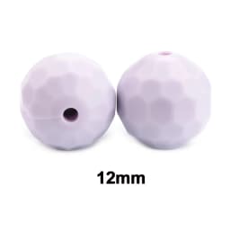 Lofca 40pcs 12/15mm Silicone Beads Polyhedron Bpa Free For Jewelry Making DIY Keychain Necklace Jewelry Accessories