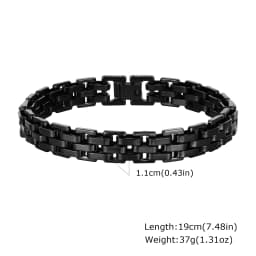 Gents Bracelet for Men, Two Tone Stainless Steel Bracelet, Men Jewelry